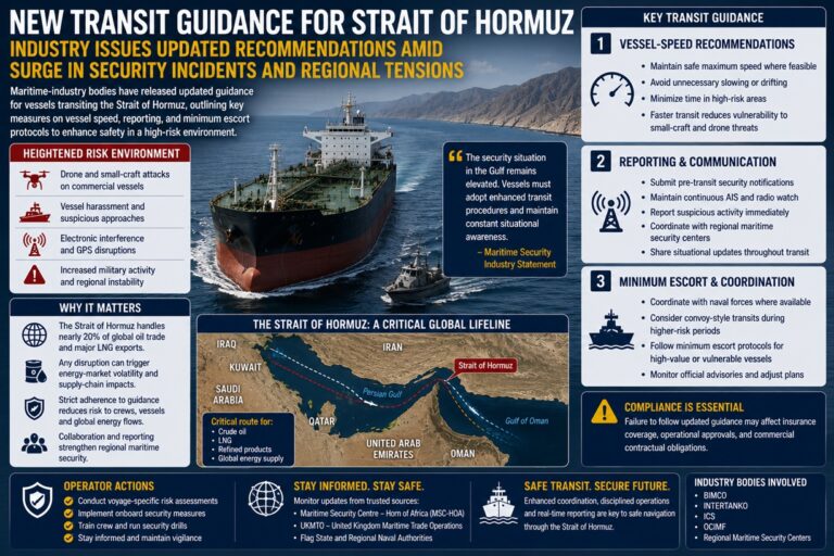 Shipping Industry Issues New Strait of Hormuz Transit Guidance Amid Escalating Gulf Security Risks