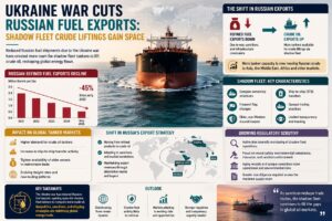 Ukraine War Reshapes Energy Shipping as Reduced Russian Fuel Exports Boost Shadow Fleet Crude Trade