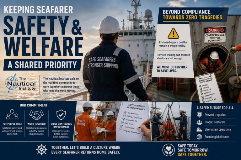 Nautical Institute Urges Industry to Keep Seafarer Safety a Shared Priority