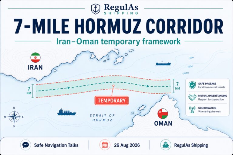 Iran and Oman Agree Temporary Seven-Mile Hormuz Corridor Framework