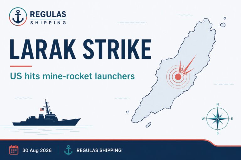 US Strikes Iranian Launchers on Larak Island Over Mine-Rocket Threat