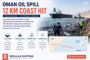 Oman oil spill: Caroline Bezengi leak hits 12 km of Ras Madrakah coast