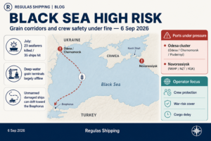 Black Sea grain corridors and crew safety under fire