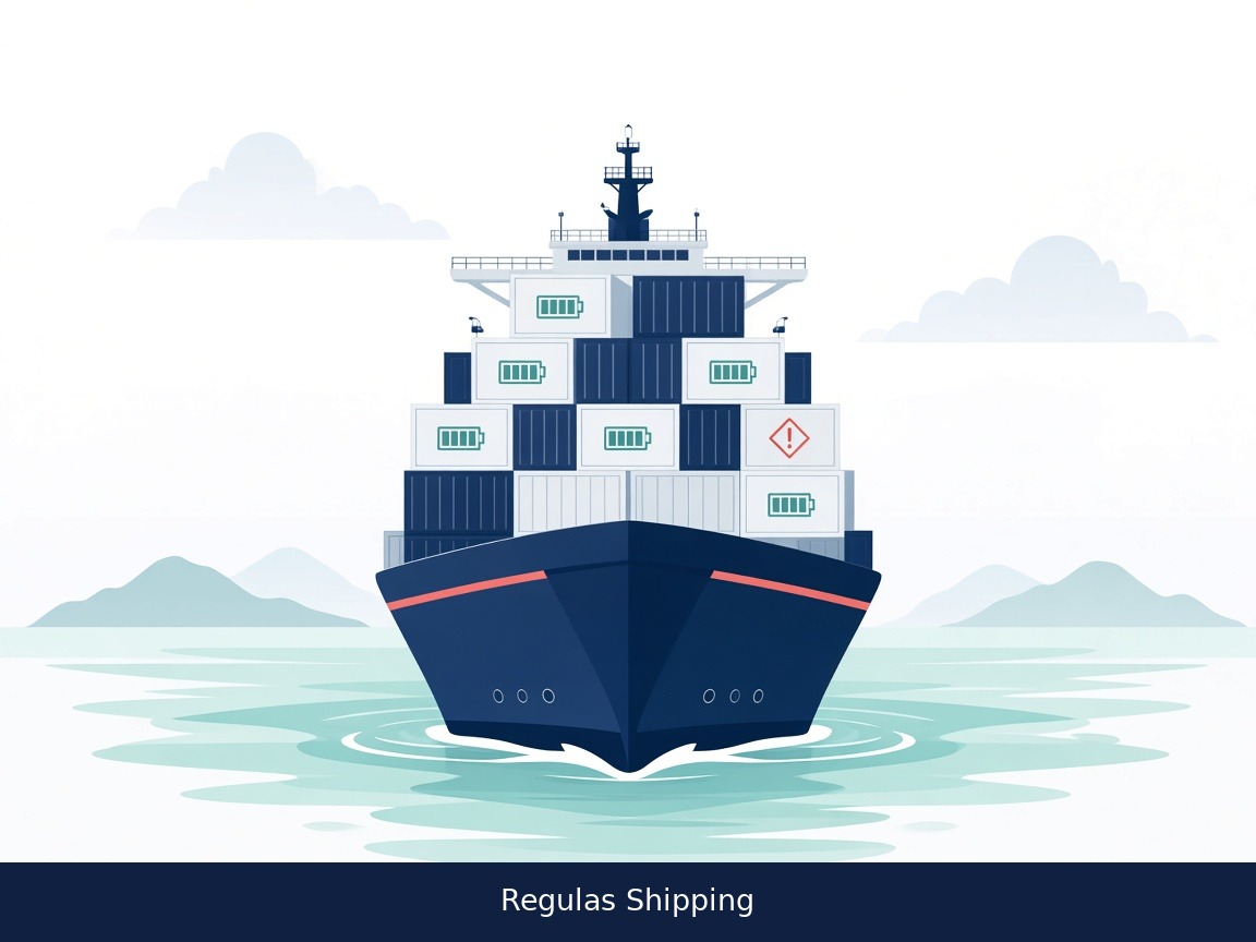 Container ship lithium battery cargo visibility