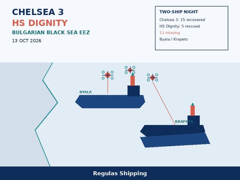 Bulgaria hunts HS Dignity crew after drones hit two ships in its EEZ