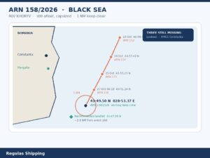 ARN 158/2026 Khoryv wreck keep-clear south of Constanta