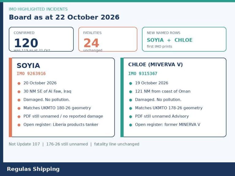IMO board moves to 120 and names Soyia and Chloe
