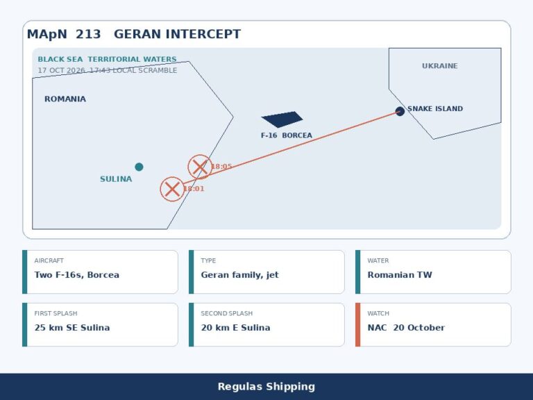 Romania downs two Geran drones over territorial waters off Sulina